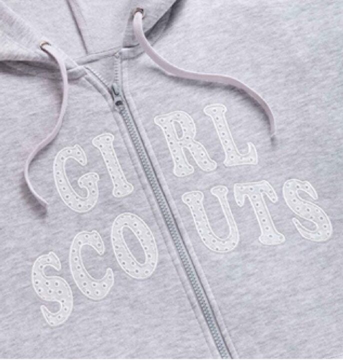 Adult Eyelet Zip Up Sweatshirt